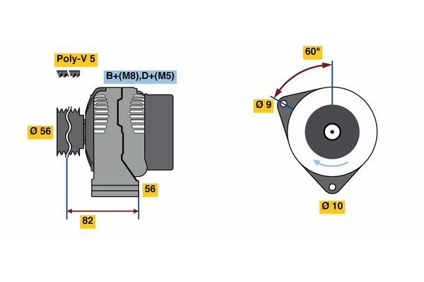 BOSCH Generátor 0986080890_BOSCH