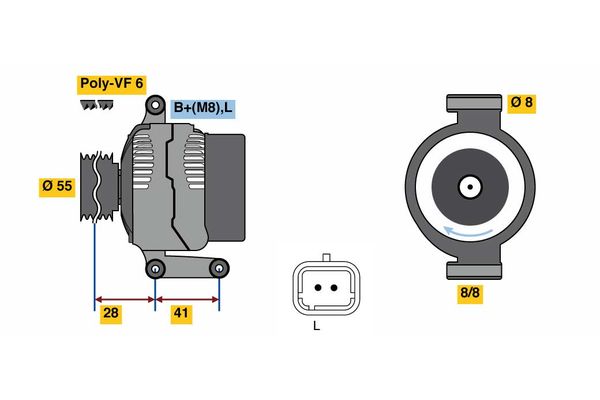 BOSCH Generátor 0986080930_BOSCH