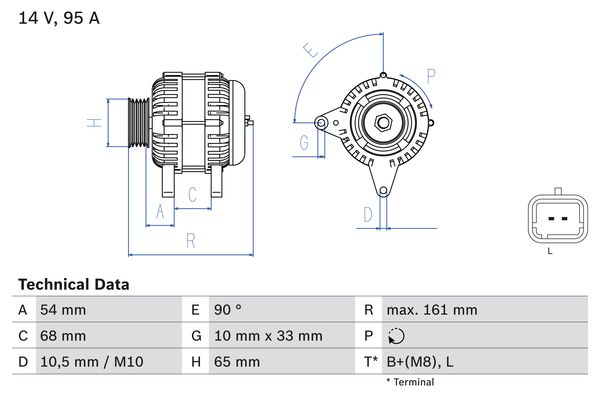 BOSCH Generátor 0986080960_BOSCH