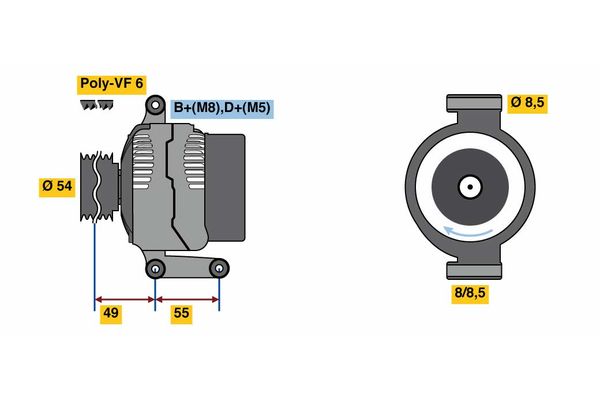 BOSCH Generátor 0986080980_BOSCH