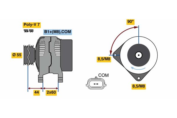 BOSCH Generátor 0986081080_BOSCH