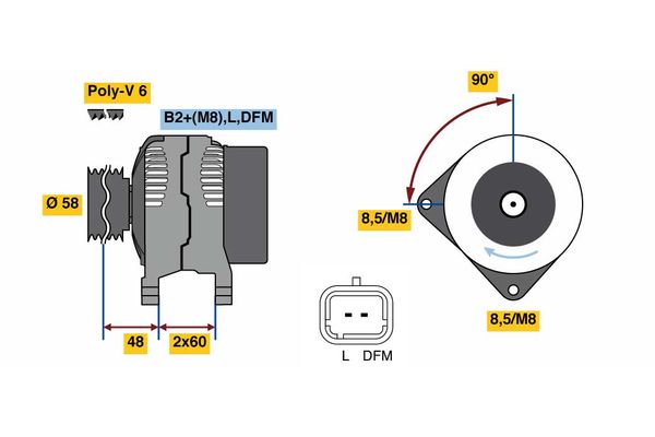 BOSCH Generátor 0986081110_BOSCH