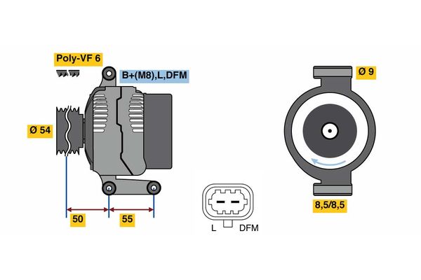 BOSCH Generátor 0986081120_BOSCH