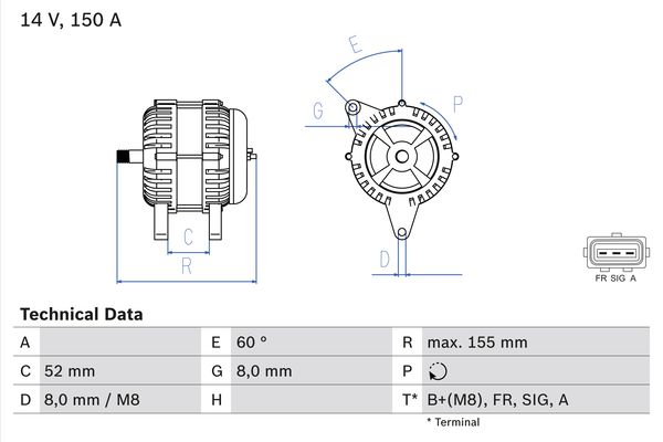 BOSCH Generátor 0986081140_BOSCH