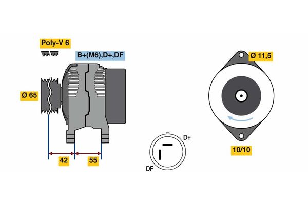 BOSCH Generátor 0986081200_BOSCH