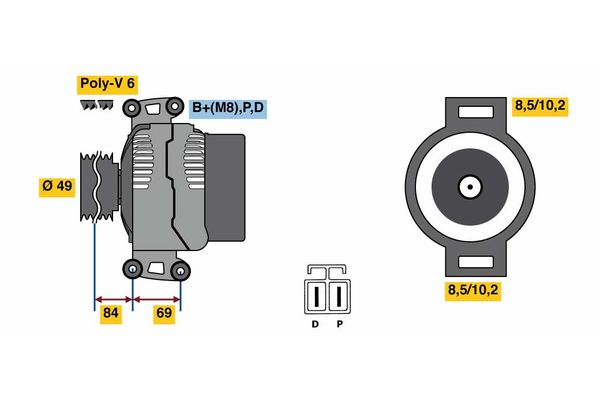 BOSCH Generátor 0986081300_BOSCH