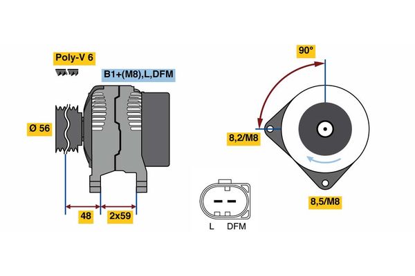 BOSCH Generátor 0986081320_BOSCH