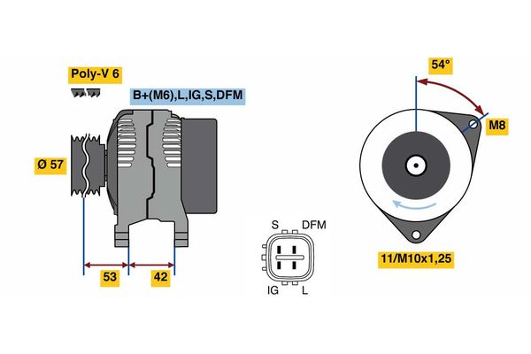 BOSCH Generátor 0986081430_BOSCH