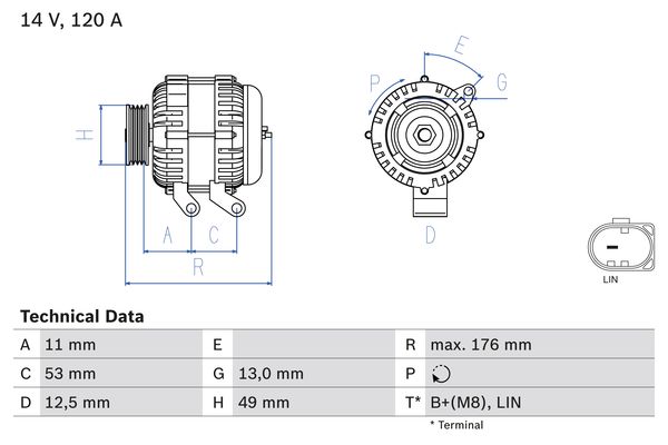 BOSCH Generátor 0986082220_BOSCH