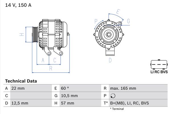 BOSCH Generátor 0986082400_BOSCH