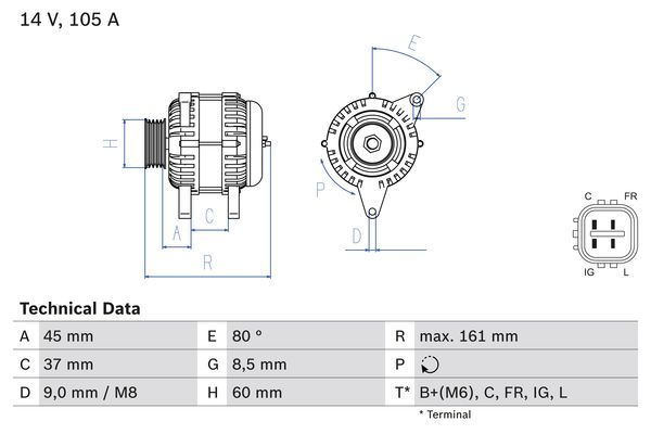 BOSCH Generátor 0986082410_BOSCH