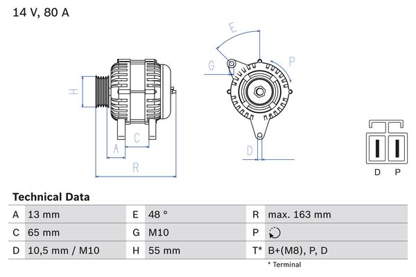 BOSCH Generátor 0986082710_BOSCH