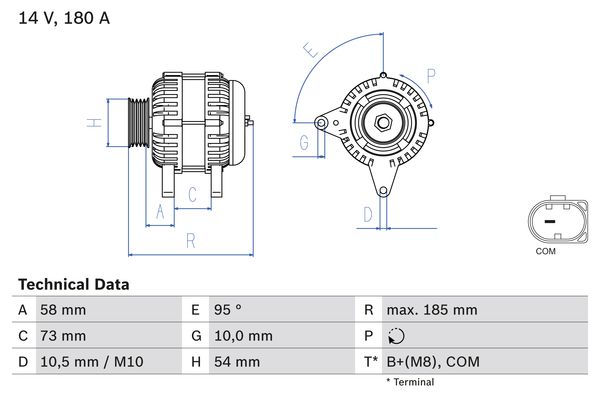 BOSCH Generátor 0986082850_BOSCH