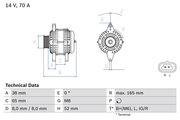 BOSCH Generátor 0986082910_BOSCH