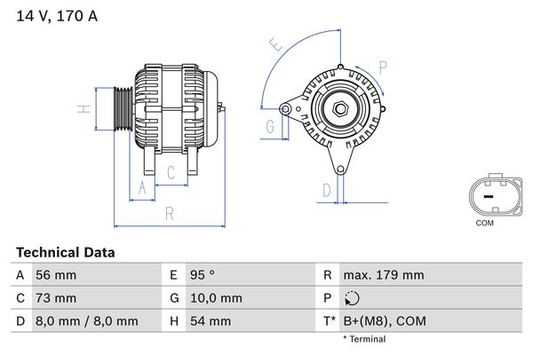 BOSCH Generátor 0986083470_BOSCH