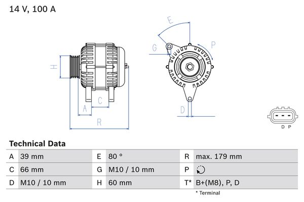 BOSCH Generátor 0986083970_BOSCH