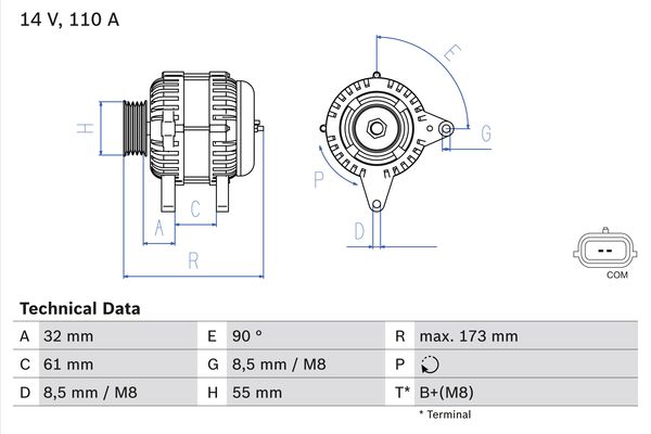 BOSCH Generátor 0986083980_BOSCH