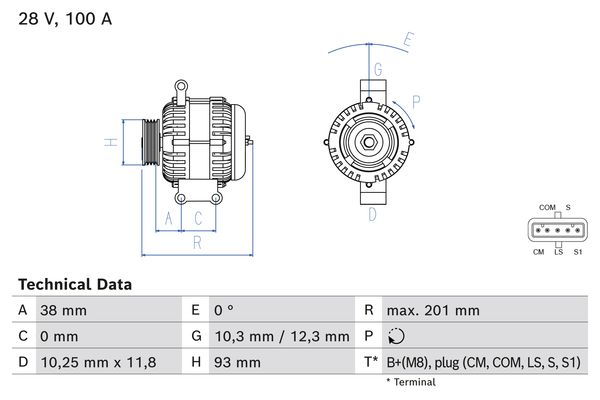 BOSCH Generátor 0986084290_BOSCH