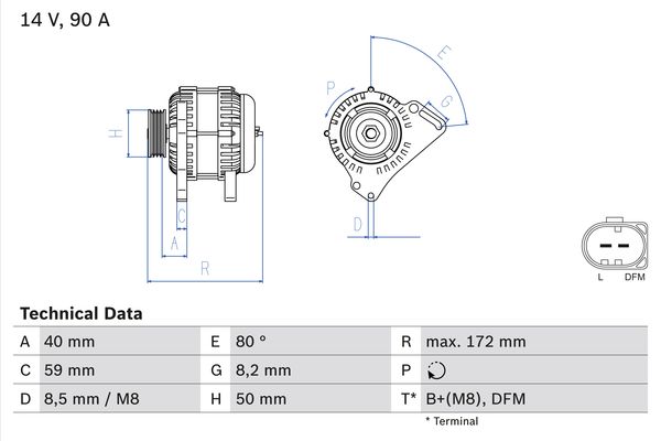 BOSCH Generátor 0986084320_BOSCH