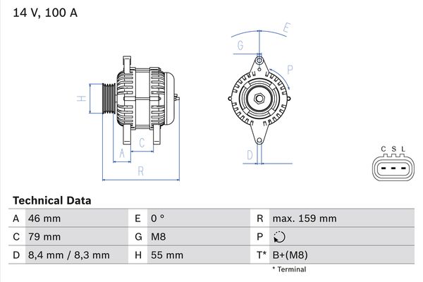 BOSCH Generátor 0986084440_BOSCH