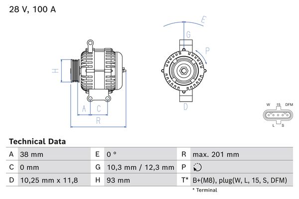 BOSCH Generátor 0986084520_BOSCH