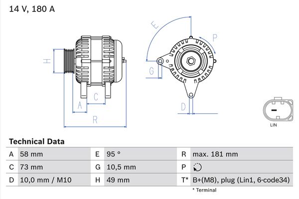 BOSCH Generátor 0986084630_BOSCH