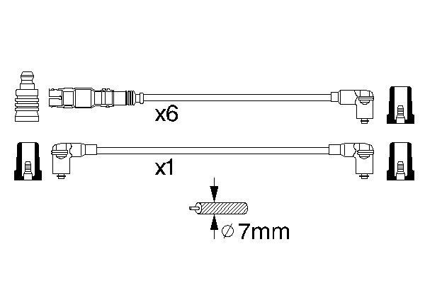 BOSCH Gyújtókábel készlet 0986356301_BOSCH