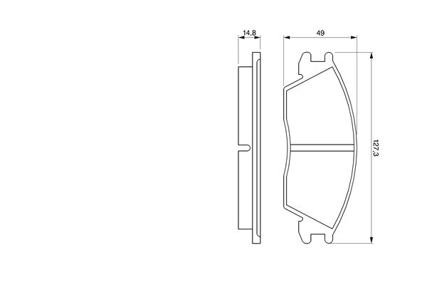 BOSCH Első fékbetét 0986424135_BOSCH