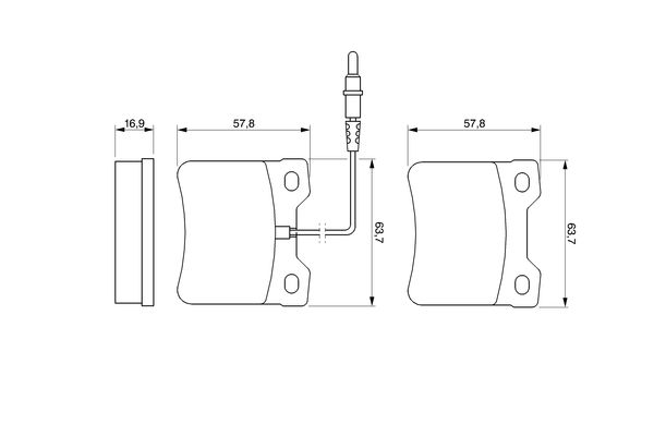 BOSCH Hátsó fékbetét 0986424229_BOSCH