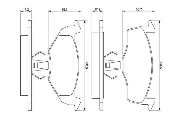 BOSCH Első fékbetét 0986424361_BOSCH