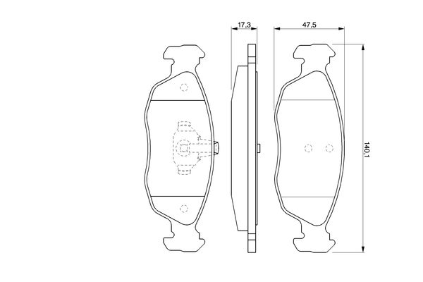 BOSCH Első fékbetét 0986424452_BOSCH