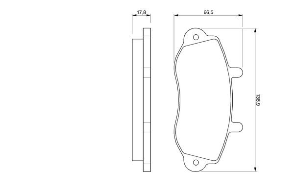 BOSCH Első fékbetét 0986424480_BOSCH