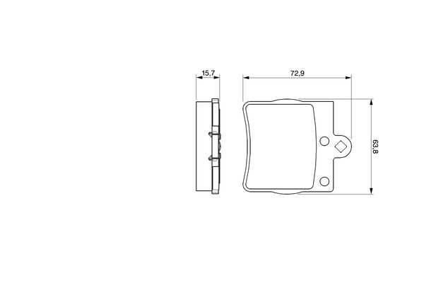 BOSCH Hátsó fékbetét 0986424496_BOSCH