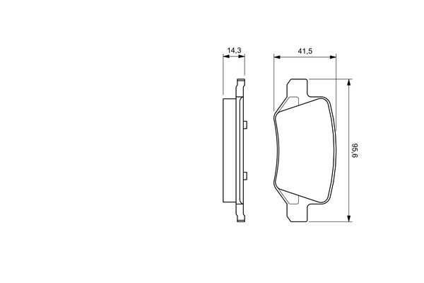 BOSCH Hátsó fékbetét 0986424522_BOSCH