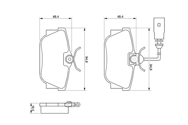 BOSCH Hátsó fékbetét 0986424542_BOSCH