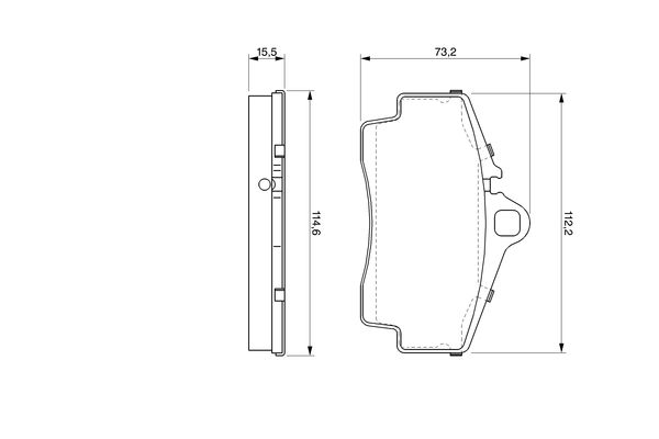 BOSCH Hátsó fékbetét 0986424569_BOSCH