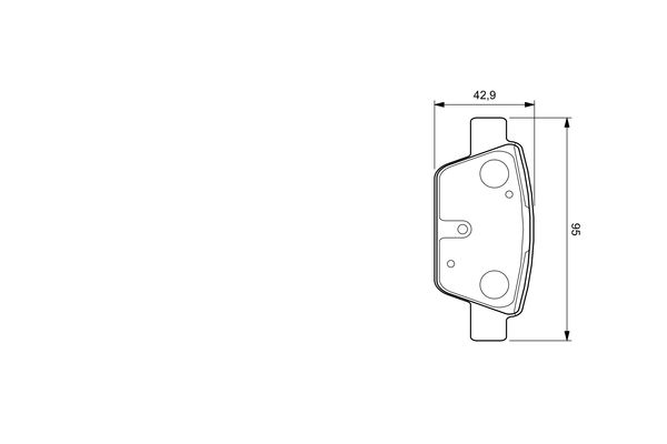 BOSCH Hátsó fékbetét 0986424594_BOSCH