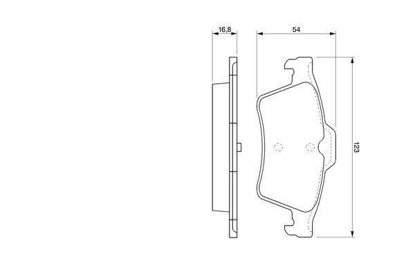 BOSCH Hátsó fékbetét 0986424617_BOSCH