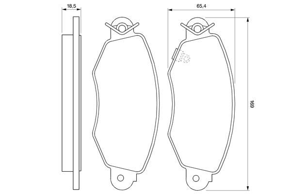 BOSCH Első fékbetét 0986424691_BOSCH