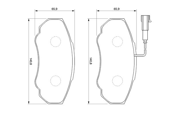 BOSCH Első fékbetét 0986424703_BOSCH