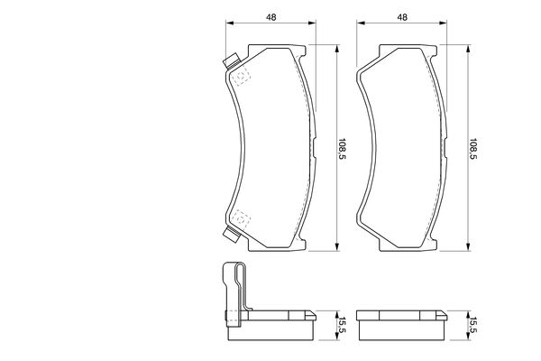 BOSCH Első fékbetét 0986424732_BOSCH