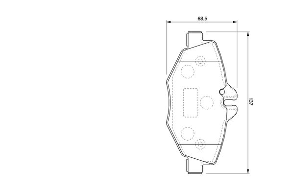 BOSCH Első fékbetét 0986424787_BOSCH