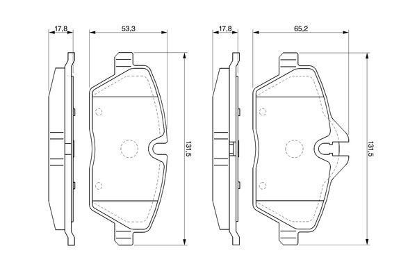 BOSCH Első fékbetét 0986424819_BOSCH