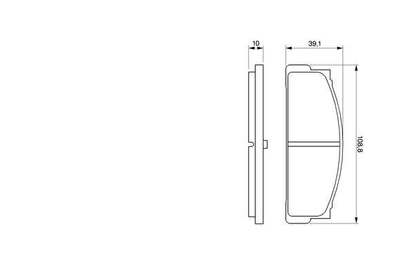 BOSCH Hátsó fékbetét 0986460741_BOSCH