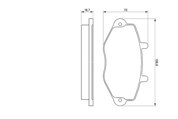 BOSCH Első fékbetét 0986460962_BOSCH