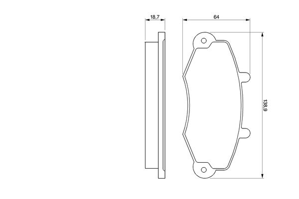 BOSCH Első fékbetét 0986460963_BOSCH