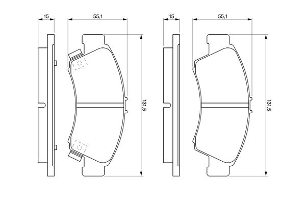 BOSCH Első fékbetét 0986461126_BOSCH