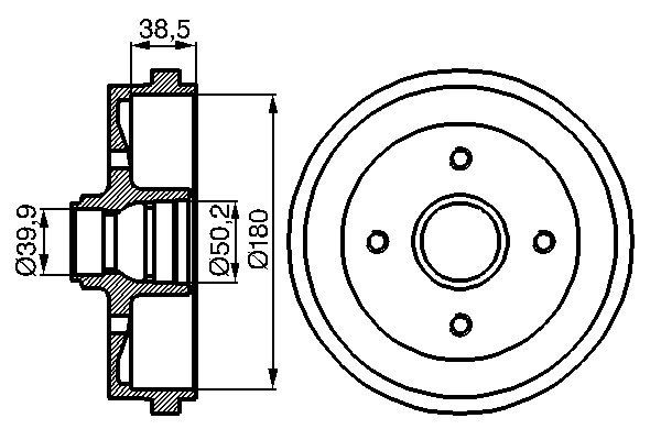 BOSCH Fékdob 0986477002_BOSCH