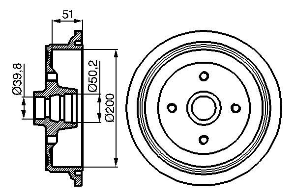 BOSCH Fékdob 0986477016_BOSCH