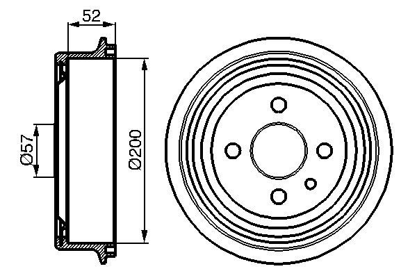 BOSCH Fékdob 0986477018_BOSCH